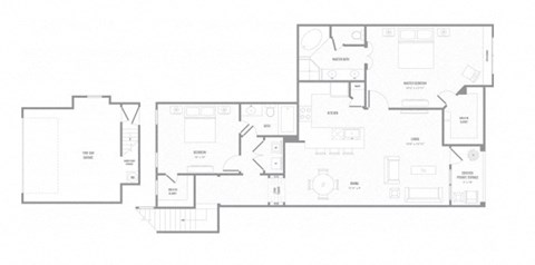 MOL B6T floor plan at Reveal on the Lake, Rowlett, Texas